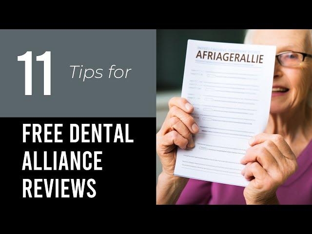 11 Tips On Free Dental Alliance For Seniors Reviews