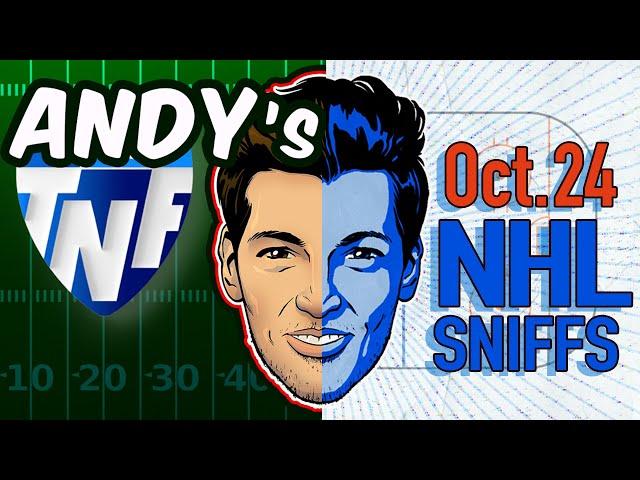 Andy's Best NFL + NHL Sniffs, Picks & Pirate Parlays 10/24/24 | TNF Vikings-Rams