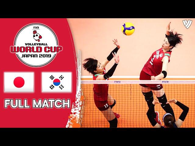 Japan  Korea - Full Match | Women’s Volleyball World Cup 2019