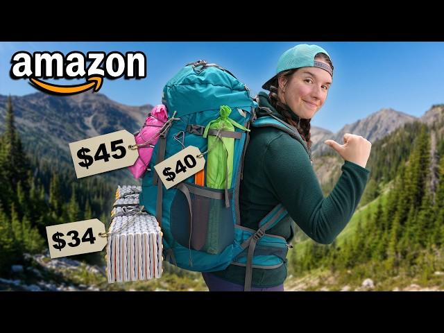 I Went Backpacking with ONLY Budget Gear From Amazon!