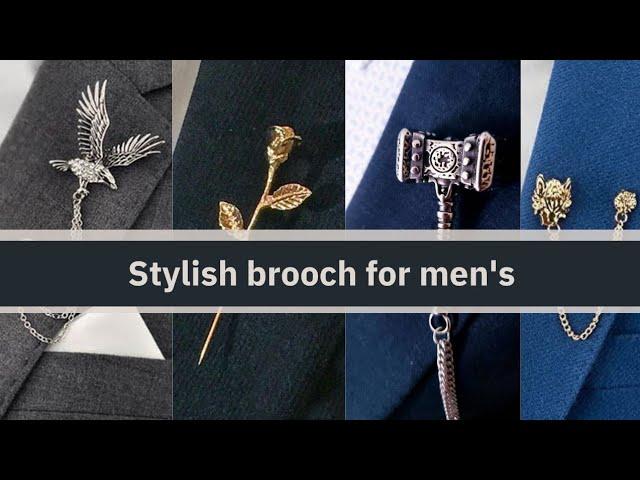 Stylish Brooch for Men's|trendy men's brooches pin|beautiful brooch for blazer 2022|mens fashion