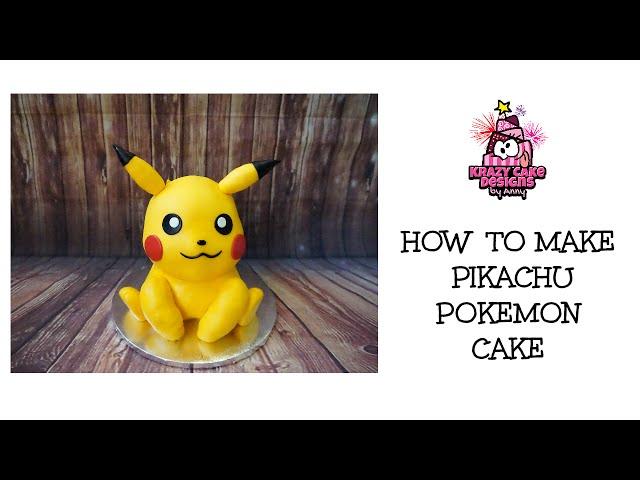 How to make Pikachu Pokemon cake/ เค้กโปเกมอน