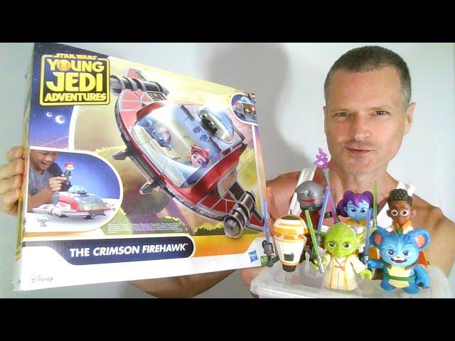 All The Star Wars Young Jedi Adventures Figures Ride The Crimson Firehawk Hasbro Unboxing Review