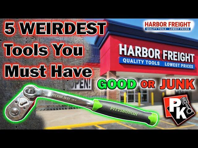 5 WEIRDEST HARBOR FREIGHT TOOLS!!! #harborfreight #tools #toolreviews #icon #toolboxtour #handtools