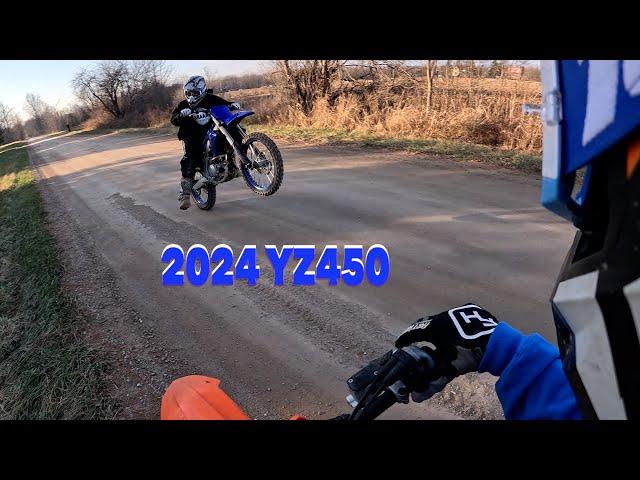 2024 YZ450 WHEELIES AT 70+ MPH