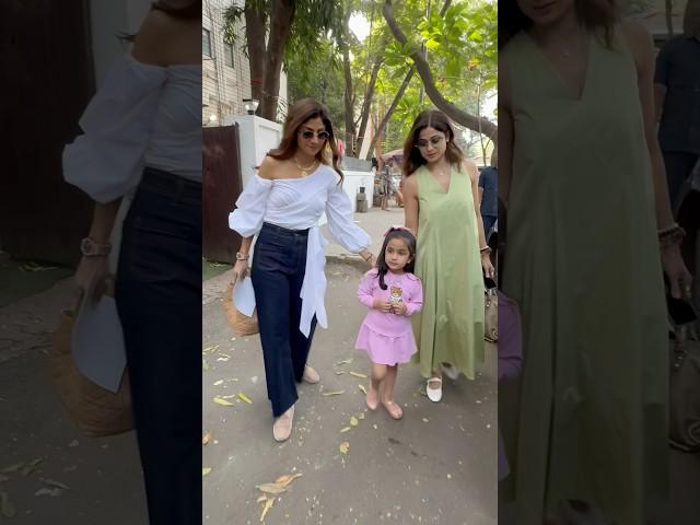 It's Shetty sisters' day out | Shamita Shetty, Shilpa shetty | #shorts #bollywood