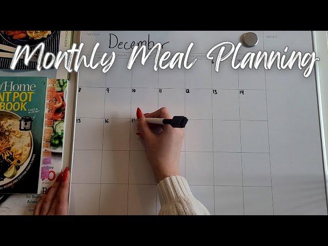 ASMR Planning My December Meal Calendar - Soft Spoken, Lofi ASMR