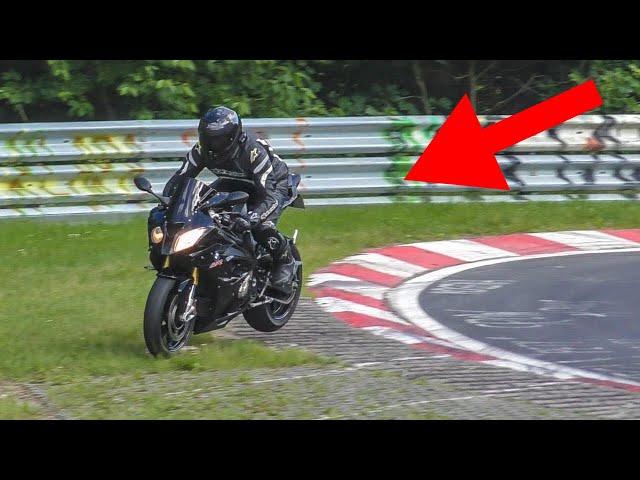 The REAL HEROES of the NURBURGRING 2021 BIKER Compilation!