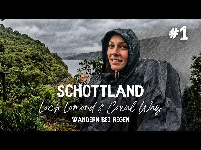 Motiviert gehts los! 4 Tage in Schottland mit Zelt wandern - Loch Lomond und Cowal Way - Teil 1