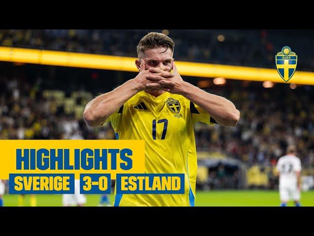 Highlights | Sverige – Estland 3-0 | Ny vinst i Nations League