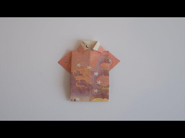 10 Euro Origami T-Shirt | How To Fold A Euro Origami T-Shirt With A 10 Euro Note