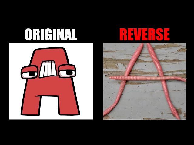 Reverse Alphabet Lore But In Nature (A-Z...) - All Alphabet Lore Meme Animation - TD Rainbow