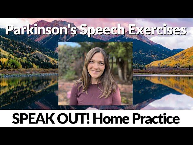 6/21/2024 Parkinson's Speech Exercises: Colorado SPEAK OUT! Therapy & Research Center