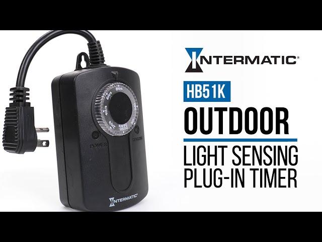 Upgrade to the HB51K Outdoor Light Sensing Plug-In Timer from Intermatic