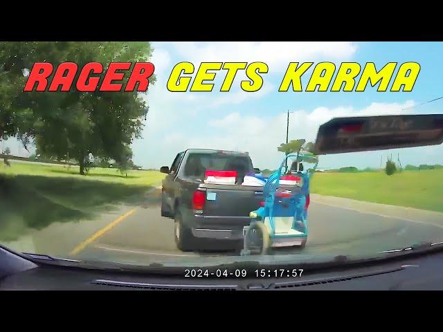 BEST OF ROAD RAGE | Man Tries to RAM Another Car but Ends Up Crashing Head-on with a Barrier