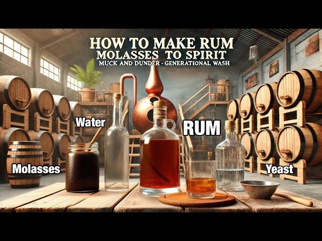 How to Make Rum: Molasses to Spirit. Muck and Dunder - Generational Wash