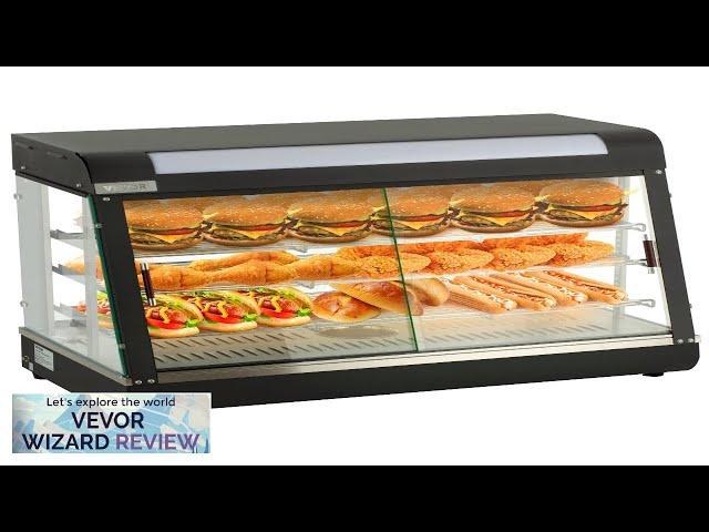 VEVOR Commercial Food Warmer Display 3 Tiers 1800W Pizza Warmer w/ 3D Review