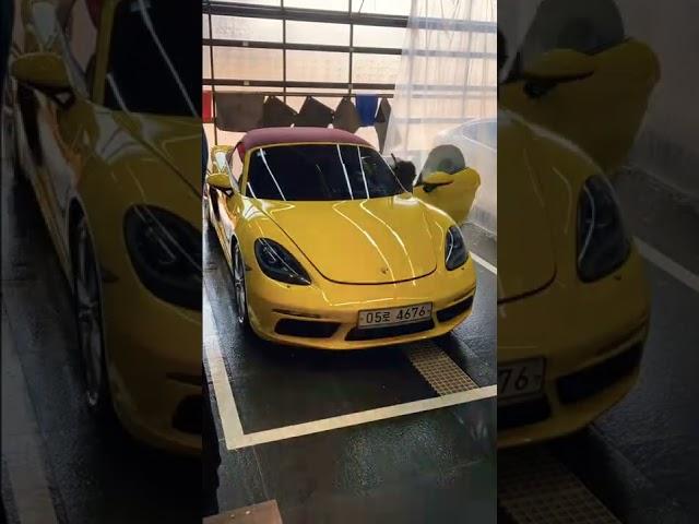 Porsche 718 Boxster self carwash in my garage 포르쉐 718 박스터 셀프세차
