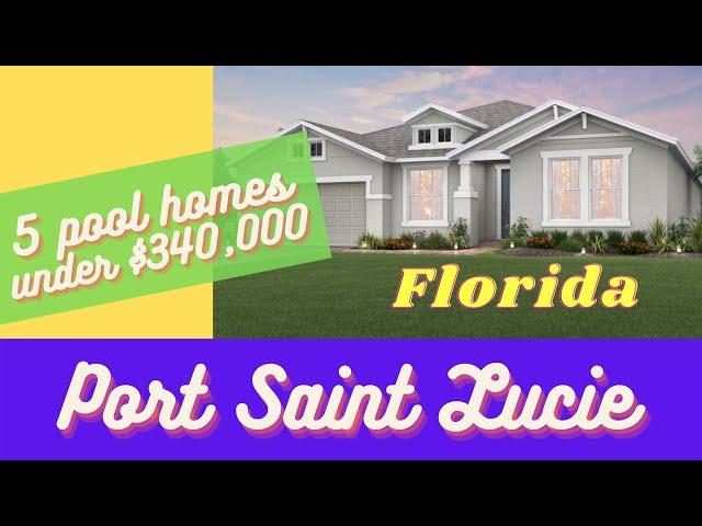 5 POOL HOMES UNDER $340,000 IN PORT SAINT LUCIE, FLORIDA - HOME TOURS - TOUR WITH ME