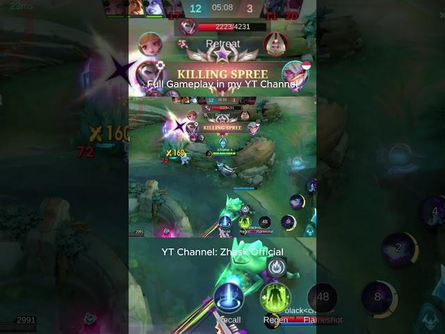 Maniac with Revamped Zhask using Sky Piercer | Mobile Legends