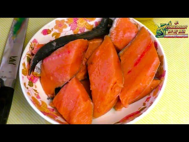 Salmon salted salmon, need a delicious recipe for lightly salted pink salmon? Try Fisherman DV 27Rus