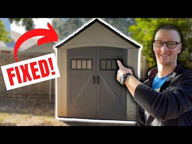 How I Repaired My Cracked Plastic Shed