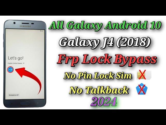 All samsung android 10 frp bypass // Galaxy J4 2028) Google frp unlock, without Pc - 2024