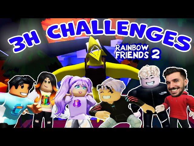 Wir spielen 3H lang RAINBOW FRIENDS Challenges!