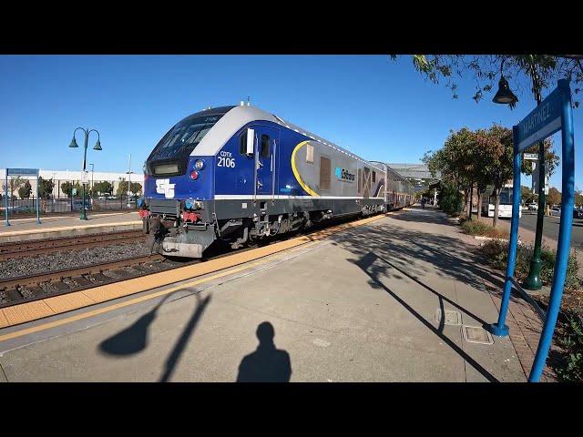 Amtrak train #536 & #5 California Zephyr in Martinez Ca 10/16/24