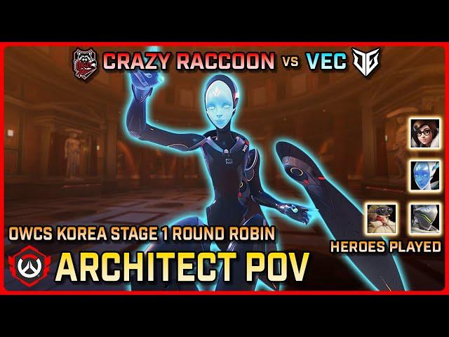 [ Architect ] Crazy Raccoon vs VEC | Round Robin | OWCS Korea Stage 1