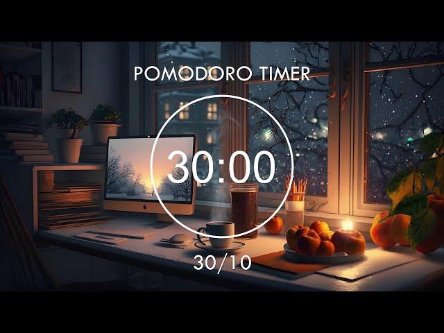 Pomodoro 30/10  Cozy Study Room  Study with Me with Lofi Music And Bird Sounds • Focus Station