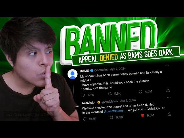 BAMS HUMILATED BY PERMANENT BAN LIVE ON STREAM