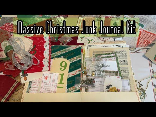 HUGE Christmas junk journal kit // you HAVE TO SEE!