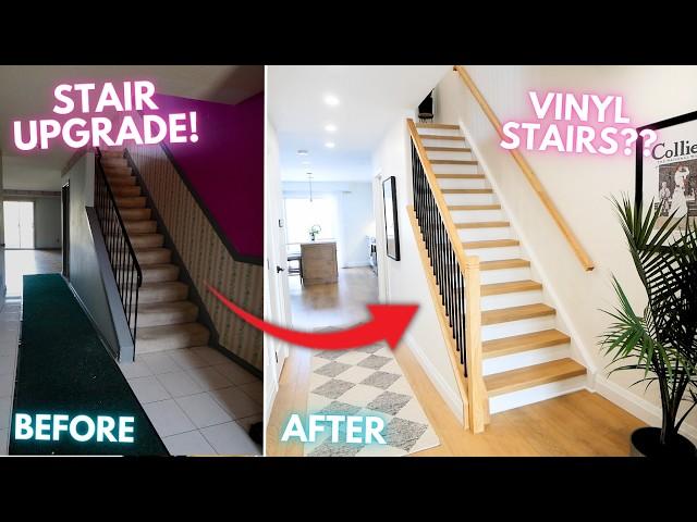 Extreme Stair Makeover - Vinyl Stairs?