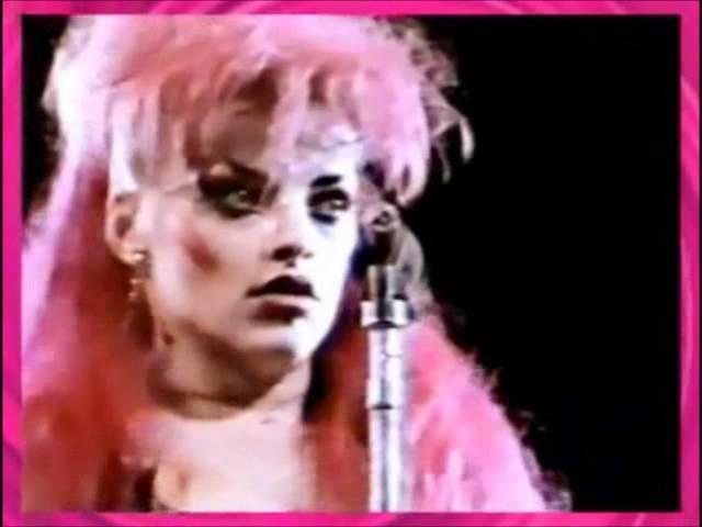 Nina Hagen opening a concert in Rio. 1985.