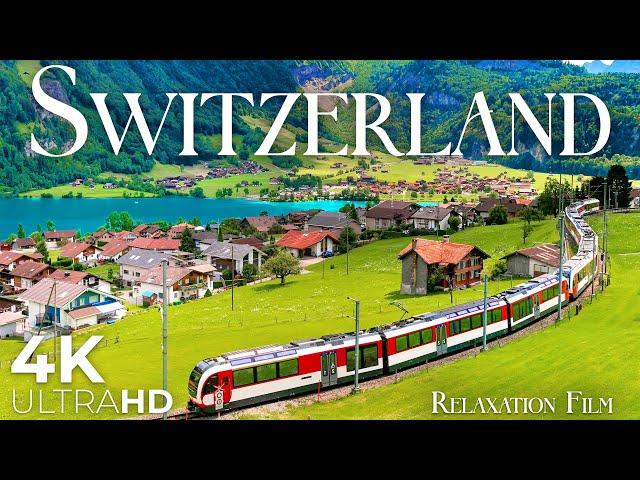 SWITZERLAND • 4K Relaxation Film • Peaceful Relaxing Music • Nature 4K Video UltraHD