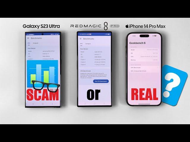 Geekbench 6 FAKE? Find out the HARD TRUTH! Galaxy S23 Ultra vs RedMagic 8 Pro vs iPhone 14 Pro Max