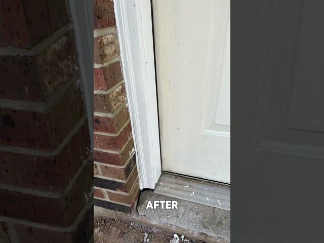 Rotting Door Jamb? Watch This Simple Repair Transformation! #DIYHomeRepair #DoorFix