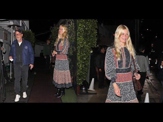 German Model Claudia Schiffer Enjoys a Date Night with Husband Matthew Vaughn in a Chic Dress!