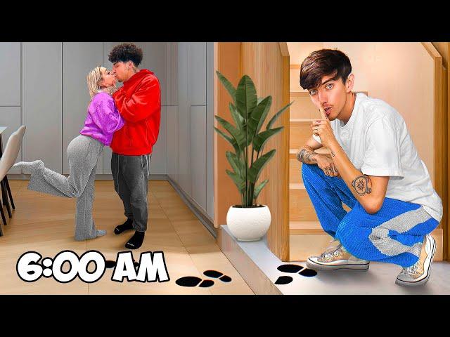 Staying Overnight In YouTuber’s House WITHOUT Them Knowing!