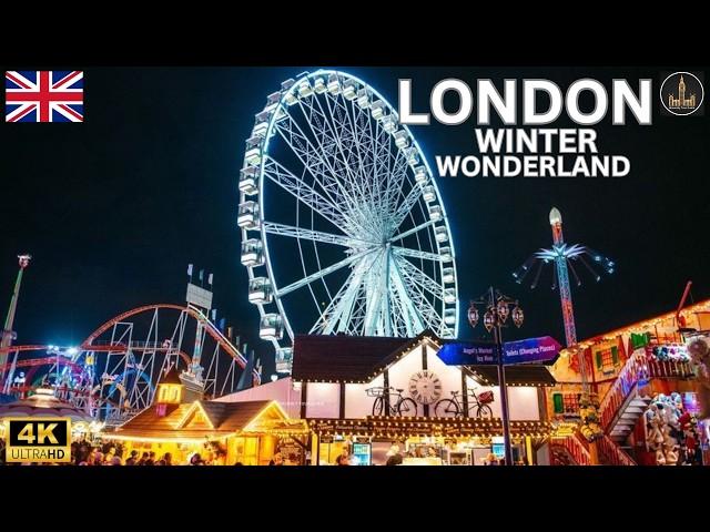 Explore London  Winter Wonderland 2024: Family Fun, Rides, Christmas Lights & Shopping Adventure