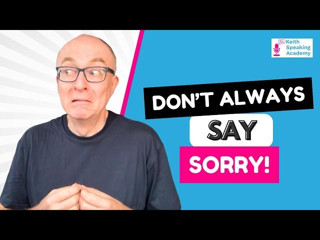 Different ways to say "Sorry" in English