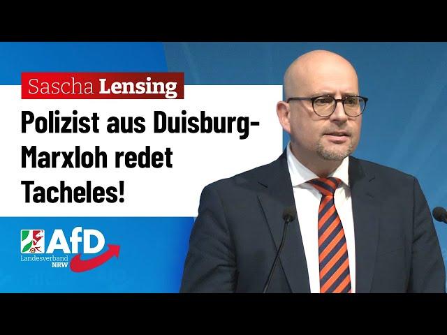 Polizist aus Duisburg-Marxloh redet Tacheles! - Sascha Lensing (AfD)