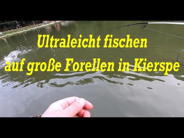 Ultraleicht fischen auf große Forellen in Kierspe