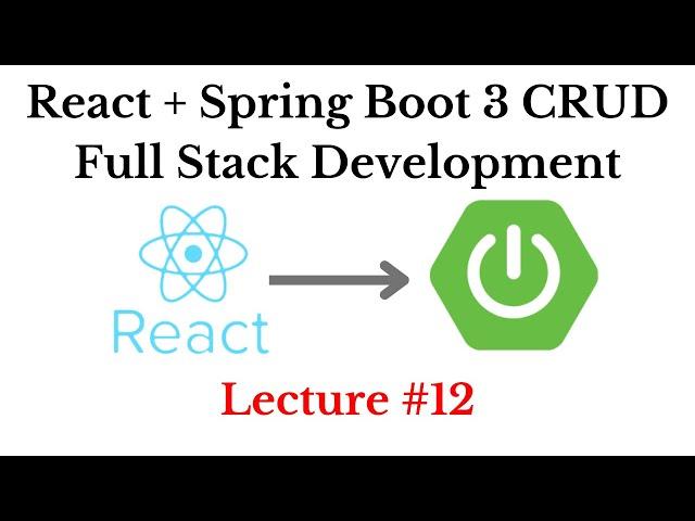 [NEW] React + Spring Boot CRUD Full Stack App - 12 - Create and Set up  React App