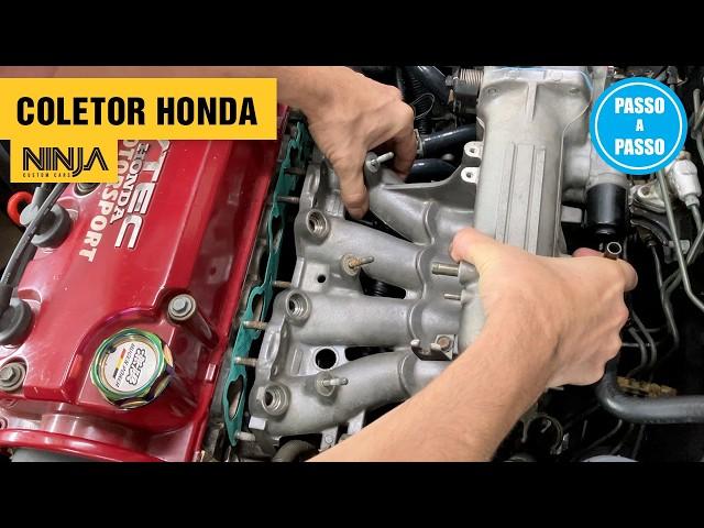 Como Retirar e Instalar COLETOR de ADMISSÃO - HONDA CIVIC 1992 a 2000