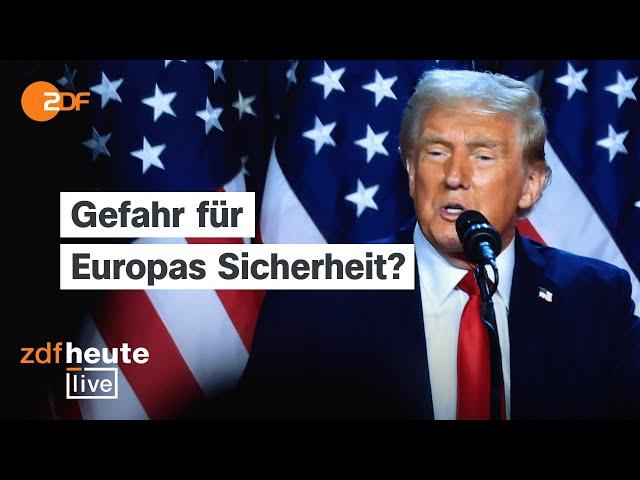 Trump ist neuer US-Präsident - was das für Europa bedeuten könnte | ZDFheute live