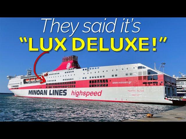 Luxury Greek Ferry? LUX DELUXE Room on Minoan Lines’ Festos Palace