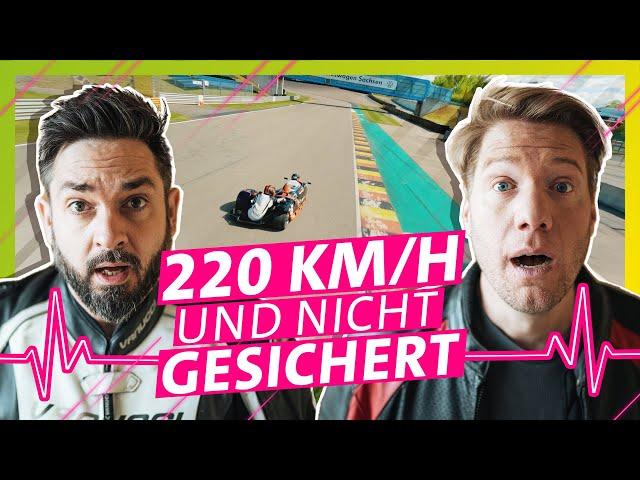 220km/h  - Wer behält die Nerven und macht keinen Abgang? Sidecar Challenge