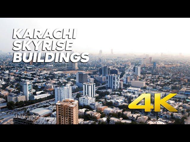 Karachi Skyline Montage Aerial 2023 Part 5 - 4K Ultra HD - Karachi Street View